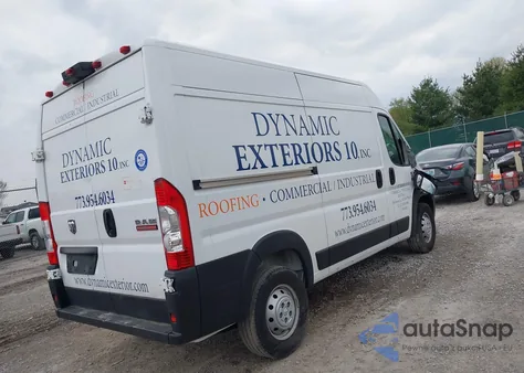 2021 Ram Promaster 1500 High Roof 136 Wb from USA, damaged, VIN 3C6LRVBG8ME512250